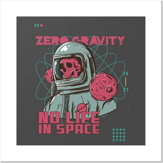 Zero Gravity Space Astronaut Cosmonaut Sci fi Wall Art by Tip Top Tee's